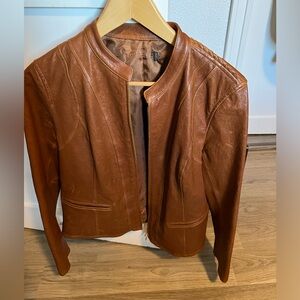 Lafayette 148 New York leather women’s jacket.